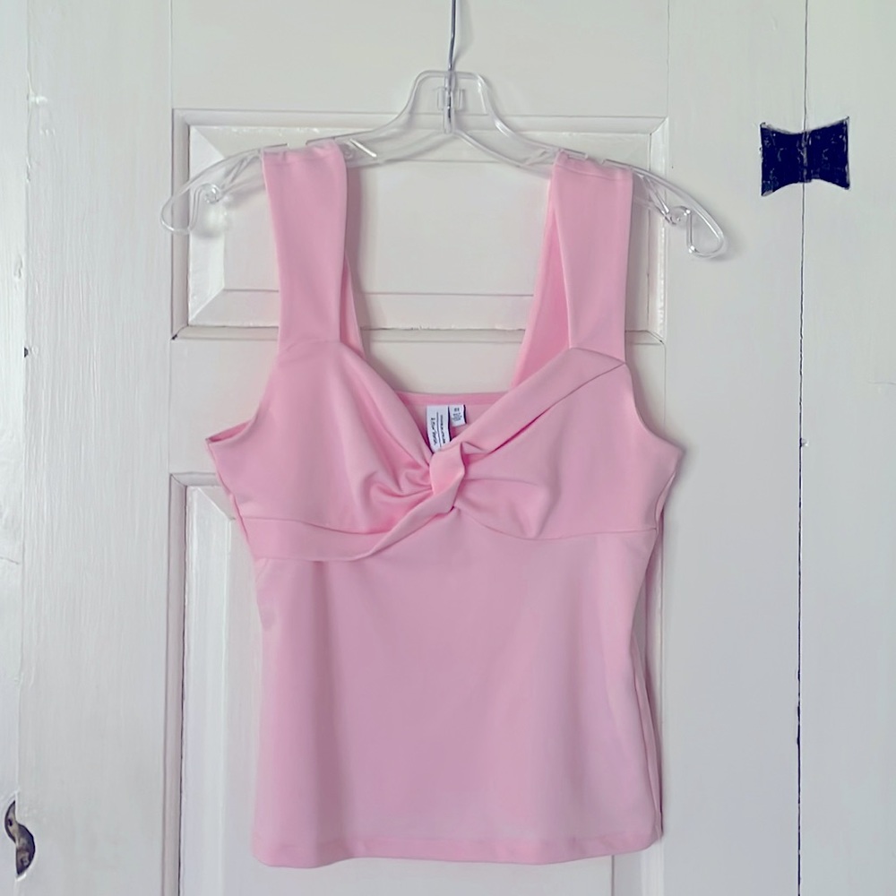 & Other Stories Pink Twisted Bustier Top